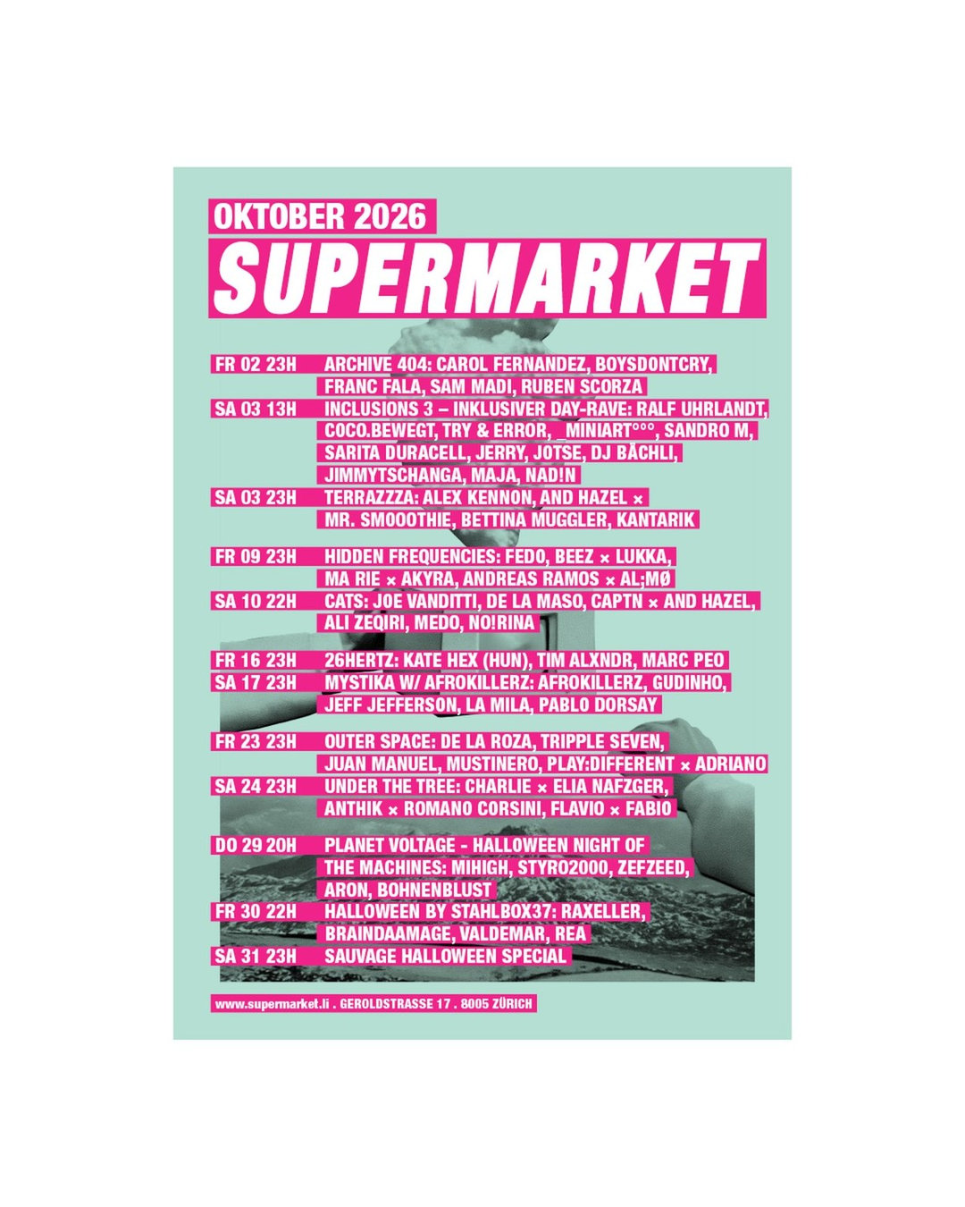 Flyer: Under the Tree: Charlie x Elia Nafzger, Anthik x Romano Corsini, Flavio x Fabio