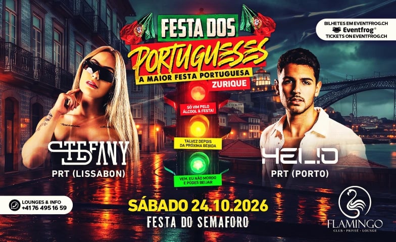 Flyer: FESTA DOS PORTUGUESES @FLAMINGO CLUB ZÜRICH