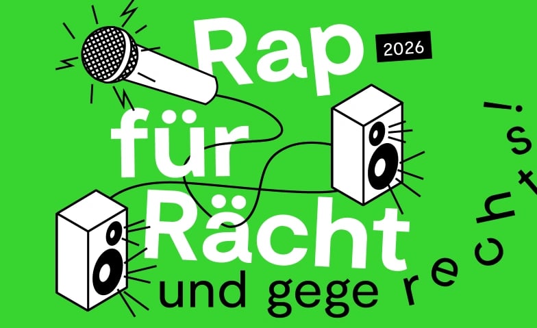 Flyer: Rap für Rächt und gege rechts 2026