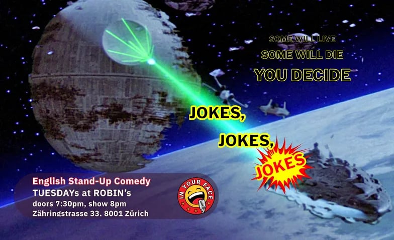 Poster: Jokes, Jokes, Jokes - English Stand-up comedy show