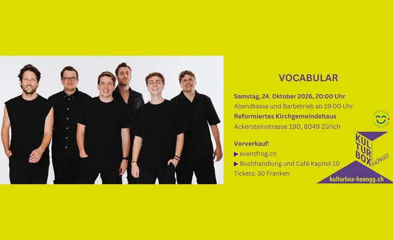 Flyer: Vocabular – Die A Capella Popband aus Luzern